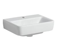 Geberit Renova Plan, lavamano, 45x34 cm, 1 foro per rubinetto, senza sfioratore, 501625, Colorazione: Bianco - 501.625.00.1