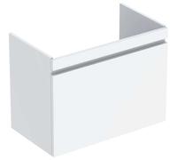 Geberit Renova Plan armoire sous lavabo, avec un tiroir et un tiroir intérieur, 78,2x60,6x44,6cm, 501909011, 501909011, Colorazione: bianco / laccato lucido - CM