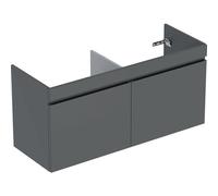 Mobiletto Geberit Renova Plan per lavabo doppio con 2 cassetti, 122,1x60,6x44,6cm, 501912, Colorazione: Lava / laccato opaco - 501.912.JK.1