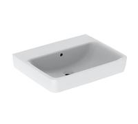 Geberit Renova Plan, lavabo, 60x48 cm, senza foro per rubinetto, con sfioratore, 501638, Colorazione: Bianco - CM