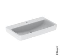 Geberit Renova Plan, lavabo, 85x48 cm, 1 foro per rubinetto, senza sfioratore, 501699, Colorazione: Bianco - 501.699.00.1