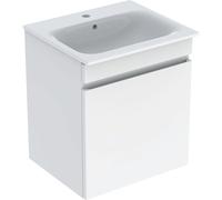 Geberit Renova Plan set con lavabo e mobiletto, 1 cassetto, 60x62,2x48cm, 501915, Colorazione: LavaboLavabo: bianco, frontale/carcassa: bianco/laccato lucido - 501.915.01.1