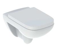 Geberit Renova Plan Set, WC sospeso, senza bordo, con sedile per WC, bianco, 500.817.00.1 - 500.817.00.1