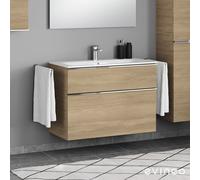 Geberit Renova Plan Slim lavabo, evineo ineo4 mobile per lavabo, La: 100 cm; 2 scomparti estraibili con maniglia,, 122200600+BE0229OA, Renova Plan [Mobili da Bagno > Mobili con Lavabo Integrato]