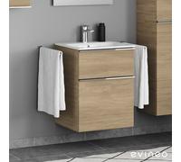 Geberit Renova Plan Slim lavabo, evineo ineo4 mobile per lavabo, La: 55 cm; 2 scomparti estraibili con maniglia,, 122255600+BE0224OA, Renova Plan [Mobili da Bagno > Mobili con Lavabo Integrato]