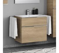 Geberit Renova Plan Slim lavabo, evineo ineo4 mobile per lavabo, La: 80 cm; 2 scomparti estraibili con maniglia,, 122280000+BE0227OA, Renova Plan [Mobili da Bagno > Mobili con Lavabo Integrato]