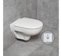Geberit Renova WC sospeso, SET con accessori, 203050000+TK3000+PR9999XX, Renova bianco [WC > WC Sospesi]