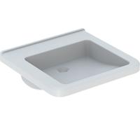 Geberit Selnova Comfort Square lavabo 55x52.5 cm rettangolare a parete per disabili bianco lucida 500.787.01.7