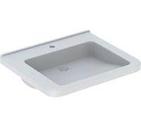 Geberit Selnova Comfort Square lavabo 65x55 cm rettangolare a parete per disabili bianco lucida 500.789.01.7