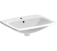 Geberit Selnova lavabo 55x45 cm rettangolare da incasso bianco lucida 500.306.01.1