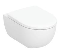 Geberit Selnova Premium vaso wc con copriwater a discesa lenta sospeso senza brida con scarico a vortice bianco lucida 503.197.00.1