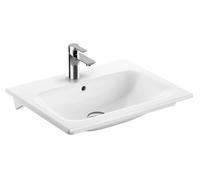 Geberit Selnova Square lavabo 60x48 cm rettangolare da mobile-da incasso bianco lucida 500.994.00.1