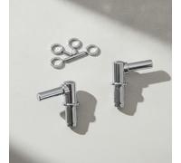 Geberit Set Cerniere, removibili (2 pezzi), cromato, 597110000