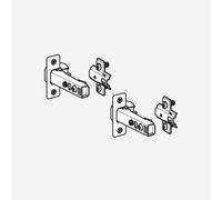 Geberit set di cerniere con meccanismo ammortizzato per anta, con piastra di montaggio, 244806001, Universal [Mobili da Bagno > Ricambi per Mobili da Bagno]