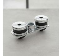 Geberit Set piastra di base rettangolare, a due fori, con manicotto filettato G