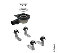 Geberit Setaplano set base di installazione con 4 piedi, altezza acqua di tenuta 50 mm, 154010001, Setaplano [Piatti Doccia > Ricambi per Piatti Doccia]