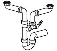 Raccordo curvo G1 1/2x50 OM Geberit Universal (152818111)