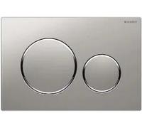 Piastra di azionamento Geberit Sigma20 per sistema a 2 sciacquoni, Colorazione: cromato opaco / cromato lucido / cromato lucido - 115.882.JQ.1