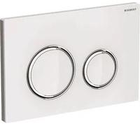 Geberit Sigma21 - Placca di comando, vetro bianco/cromo brillante 115.884.SI.1