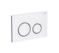 Geberit Sigma21 - Placca di comando, vetro bianco/cromo brillante 115.884.SI.1