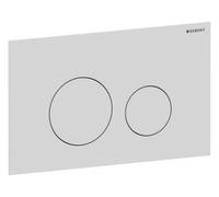 Geberit Sigma 40 - Piastra rotonda in acciaio inox bianco opaco per sciacquone Sigma 8 cm (UP720) e 12 cm (UP320)