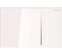 Placca di comando sigma70 in vetro doppio tasto bianca Geberit