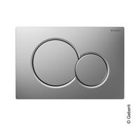 Placca di azionamento Geberit Sigma01 placca di azionamento per 2-flush (Samba nuovo), Colorazione: laccato cromo opaco/facile da pulire - 115.770.JQ.5
