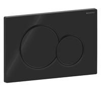 Geberit Sigma01 plaques de déclenchement pour rinçage à 2 quantités, rond, 115.770.DW.5, 115.770.DW.5, Colorazione: Nero lucido
