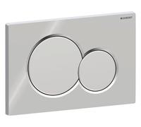 Placca Geberit Sigma01 RouCromato Lucido / Cromosatinato Doppio Tasto | 115.7
