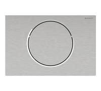 Centralina Geberit per WC con azionamento elettrico del risciacquo, Sigma10, cavo, funzionamento a batteria, 1 risciacquo, 115.864., Colorazione: Acciaio inox, spazzolato, rivestito / lucidato facile da pulire - 115.864.SN.6