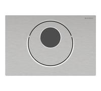Centralina per WC Geberit con azionamento elettrico del risciacquo, Sigma10, funzionamento a rete, automatico, senza contatto, manuale, 115.890., Colorazione: Acciaio inox, spazzolato, rivestito / lucidato facile da pulire - 115.890.SN.6