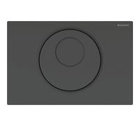 Centralina per WC Geberit con azionamento elettrico del risciacquo, Sigma10, 2 risciacqui, funzionamento a batteria, automatico, senza contatto, manuale, 115.891, Colorazione: nero / nero opaco - 115.891.DW.6