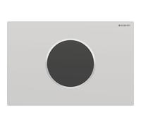 UnitÃ di comando per WC Geberit con azionamento elettrico del risciacquo, senza contatto, Sigma10, con comando a infrarossi, 115.907., Colorazione: cromato opaco, facile da pulire / cromato lucido - 115.907.JQ.6