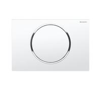 Piastra attuatore Geberit Sigma10 per il lavaggio a filo/stop, colorazione: bianco / cromo lucido cromato