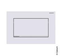 Placca Geberit Sigma10 Square Bianco Opaco / Cromato Lucido | 115.893.JT.1 Bianc