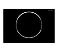 Geberit Sigma10 Placca Di Comando WC Cromata Lucida Nero 115758KM5