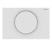 Piastra di azionamento Geberit Sigma10 per il risciacquo dellarresto di risciacquo, Colorazione: laccato opaco bianco, rivestimento facile da pulire / bianco - 115.758.01.5