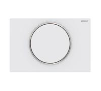 Geberit Sigma10 plaques de déclenchement pour le rinçage-arrêt du rinçage, 115758JT5, 115758JT5, Colorazione: laccato bianco opaco, rivestito / lucidato facile da pulire - CM