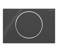 Geberit Sigma10 plaques de déclenchement pour le rinçage-arrêt du rinçage, 115758KM5, 115758KM5, Colorazione: nero / cromato lucido - CM