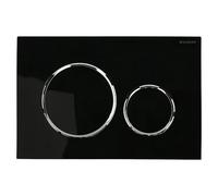 Geberit 115.882.KM.1 Placca di Comando, Nero/Cromo Lucido