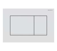 Geberit Sigma30 plaques de déclenchement, pour rinçage à 2 quantités, 115.883.01.1, 115.883.01.1, Colorazione: laccato opaco bianco, rivestimento facile da pulire / bianco