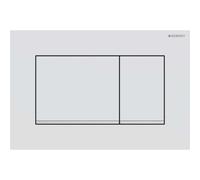 Geberit Sigma30 plaques de déclenchement, pour rinçage à 2 quantités, 115.883.JT.1, 115.883.JT.1, Colorazione: laccato opaco bianco, rivestito facile da pulire / cromato lucido