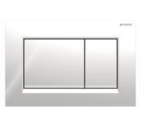 Geberit Sigma20 plaques de déclenchement, pour rinçage à 2 quantités, rectangulaire, 115.883.KH.1, 115.883.KH.1, Colorazione: cromato lucido / cromato opaco