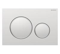 Geberit Sigma20 plaques de déclenchement pour rinçage à 2 quantités, rond, 115.882.JQ.1, 115.882.JQ.1, Colorazione: cromato opaco, facile da pulire / cromato lucido
