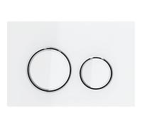 Geberit Sigma21 - Placca di comando, vetro bianco/cromo brillante 115.884.SI.1