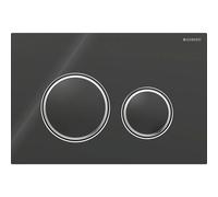 Geberit Sigma21 - Placca di comando, vetro nero/cromo brillante 115.884.SJ.1