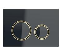 Placca di comando Geberit Sigma21, per doppio scarico, colore metallo ottone, Colorazione: Ottone / nero - 115.652.SJ.1