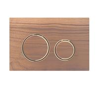 Geberit Sigma21 plaques de déclenchement pour rinçage à 2 quantités, couleur métal rouge-or, 115650JX1, 115650JX1, Colorazione: oro rosso / noce americano - CM