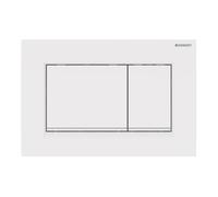 Piastra di azionamento Geberit Sigma30, per sistema a 2 risciacqui, colorazione: bianco / bianco opaco - 115.883.11.1