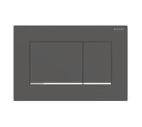 Geberit Sigma30 - Placca di comando Sigma30, nero opaco/cromo 115.883.14.1